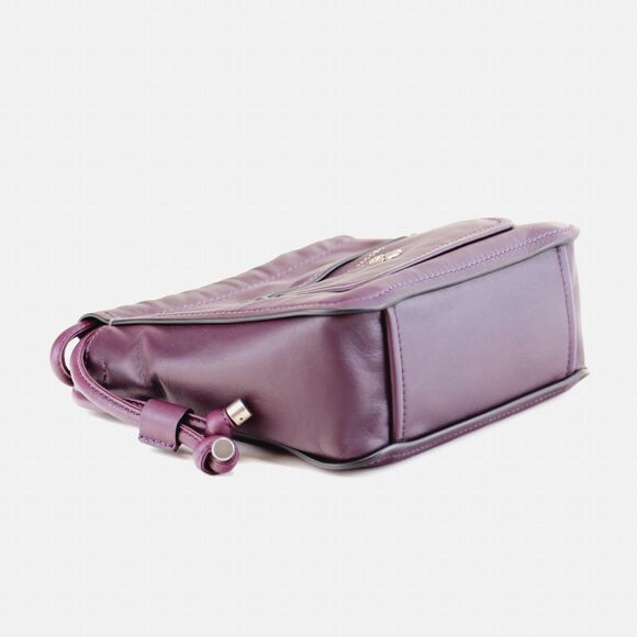 NWT Marc Jacobs Tied Up Leather Drawstring Bag in Violet Purple $395+ - Picture 9 of 12